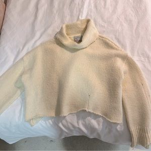 urban outfitters cropped cowl/tutleneck sweater